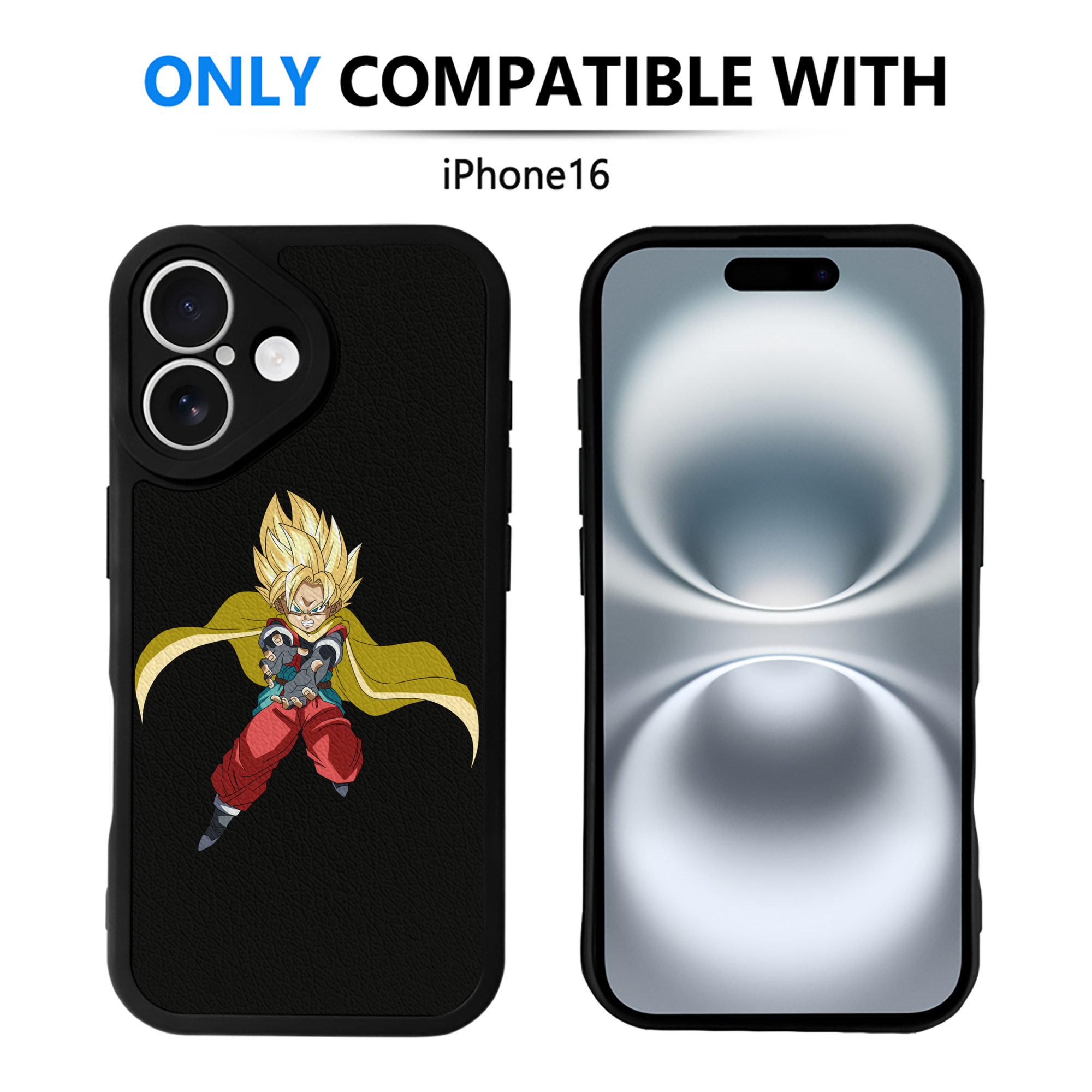 （画像用） ドラゴンボール DRAGON BALL 【iPhone 16シリーズ対応】シリコンスマホケース（レザー調） 材質：シリコン